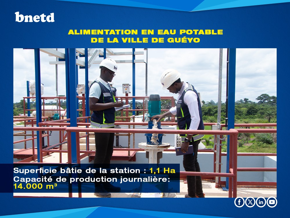 Drinking water: BNETD in charge in Guéyo